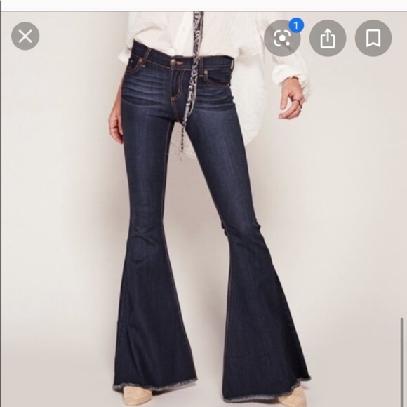 NEW Free People Denim Super Flare Leg Jeans NEW Free People Denim Super Flare Leg Jeans